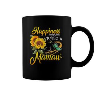 Happiness Is Being A Mamaw Sunflower Butterflies Costume Coffee Mug | Mazezy