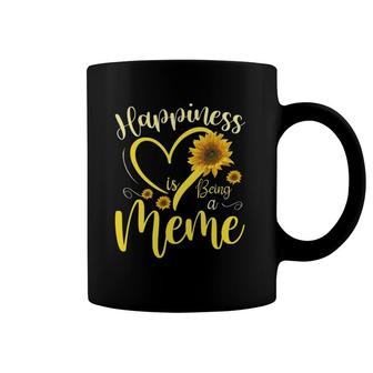 Happiness Is Being A Meme Sunflower Mother's Day Grandma Coffee Mug | Mazezy