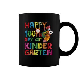 Happy 100 Days Kindergarten School Teacher Student 100Th Day Coffee Mug | Mazezy