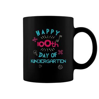 Happy 100th Day Of Kindergarten Gift For Students And Teachers Coffee Mug | Mazezy