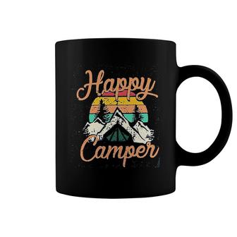 Happy Camper Funny Cute Graphic Coffee Mug | Mazezy