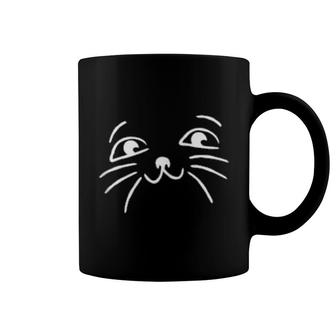 Happy Cat Face Pet Fur Animal Cute Kittens Coffee Mug | Mazezy