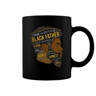 Happy Father's Day Black Father King Afro African Man Coffee Mug | Mazezy