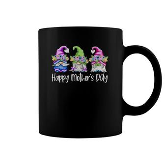 Happy Mother's Day Cute Gnomes Floral For Mom Daughter Coffee Mug | Mazezy DE