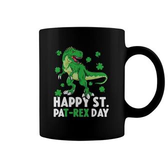 Happy St Pat-Rex Dinosaur Saint Patrick's Day For Boys Girls Coffee Mug | Mazezy
