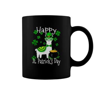 Happy St Patricks Day Llama Dad Mom Boy Girl Lucky Gift Coffee Mug | Mazezy