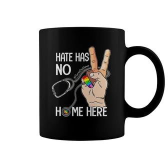 Hate Has No Home Here Nurse Practitioner Life Lgbt Equality Coffee Mug | Mazezy