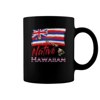 Hawaiian Islands - Hawaii Flag Native Hawaiian Coffee Mug | Mazezy