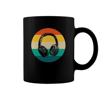 Headphones Music Lover Producer Dj Gifts Funny Retro Coffee Mug | Mazezy