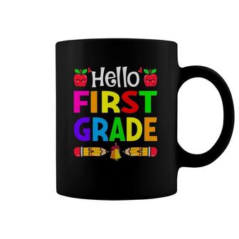 Hello First Grade Boy Kids Teachers Girl Students 1St Grade Coffee Mug | Mazezy