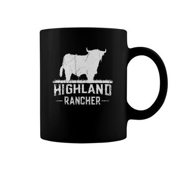 Highland Rancher - Scottish Highland Cow For Cattle Farmer Coffee Mug | Mazezy