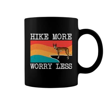 Hike More Worry Less Ibizan Hound Hiking Coffee Mug | Mazezy