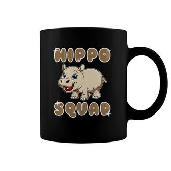 Hippo Squad Hippopotamus Funny Humor Cute Animals Coffee Mug | Mazezy