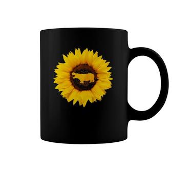 Hippopotamus Gift For Women Men Horse River Sunflower Lover Coffee Mug | Mazezy