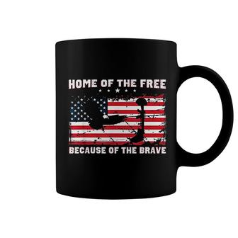 Home Of The Free Because Of The Brave Coffee Mug | Mazezy CA