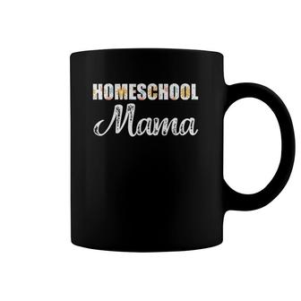 Homeschool Mama Floral Pattern Flowers Mother's Day Coffee Mug | Mazezy