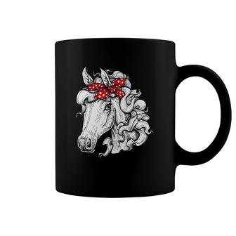 Horse Bandana Horseback Riding Horses Lover Mothers Day Coffee Mug | Mazezy