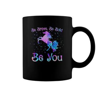 Horse Rider Be Brave Be Bold Be You Positive Message Girls Coffee Mug | Mazezy