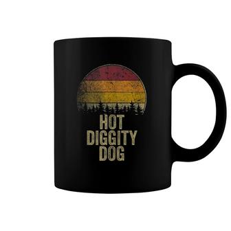 Hot Diggity Dog Funny Saying Retro Gag Gift Humor Novelty Coffee Mug | Mazezy