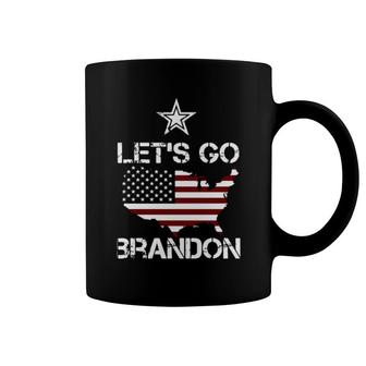 Hot Lets Go Brandon Let's Go Brandon American Flag Fjb Coffee Mug | Mazezy