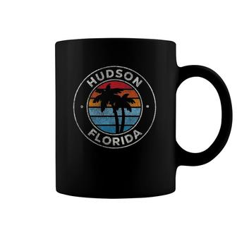 Hudson Florida Fl Vintage Graphic Retro 70S Coffee Mug | Mazezy