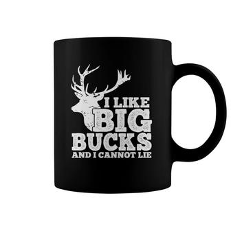 Hunter I Like Big Bucks And I Cannot Lie Deer Hunting Pun Coffee Mug | Mazezy