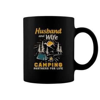 Husband And Wife Camping Partners For Life Coffee Mug | Mazezy