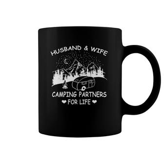 Husband And Wife Camping Partners For Life Cute Sweet Coffee Mug | Mazezy