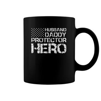 Husband Daddy Protector Hero Father's Day Gift Coffee Mug | Mazezy