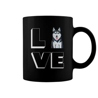 Husky Mama I Love My Siberian Husky Love Coffee Mug | Mazezy