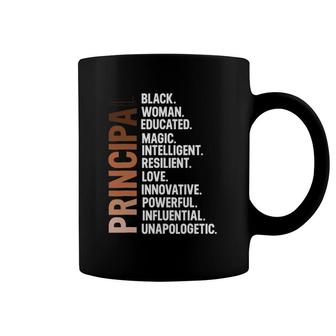 I Am A Black Principal Afro Woman Black History Month Coffee Mug | Mazezy