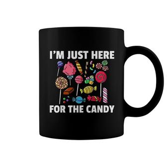 I Am Just Here For The Candy Lollipop Sweets Gift Halloween Coffee Mug - Seseable