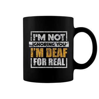 I Am Not Ignoring You I Am Deaf For Real Funny Asl Vintage Coffee Mug - Thegiftio