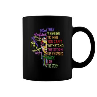 I Am The Storm Strong African Woman Coffee Mug | Mazezy DE