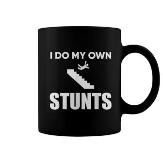I Do My Own Stunts Funny Injury Coffee Mug | Mazezy