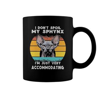 I Don't Spoil My Sphynx I'm Just Very Accommodating Vintage Retro Coffee Mug | Mazezy