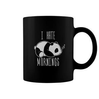 I Hate Mornings Panda Bear Coffee Mug | Mazezy