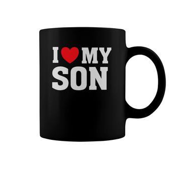 I Heart Love My Son - Proud Parent Mom Mother Dad Coffee Mug | Mazezy