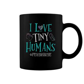 I Heart Tiny Humans Pediatric Nurse Pediatric Nurse Coffee Mug | Mazezy