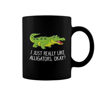 I Just Really Like Alligators Funny Crocodile Alligator Coffee Mug | Mazezy