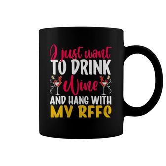 I Just Want To Drink Wine And Hang With My Bees Wine Coffee Mug | Mazezy