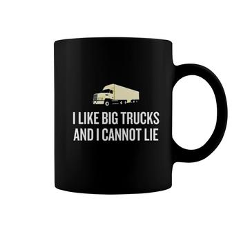 I Like Big Trucks I Cannot Lie Coffee Mug | Mazezy