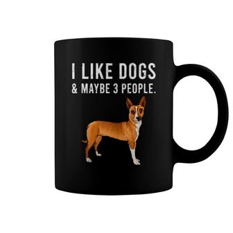 I Like Portuguese Podengo Pequeno Dogs And Maybe 3 People Coffee Mug | Mazezy