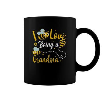 I Love Being A Grandma Grandmother Matching Family Sunflower And Bee Lover Coffee Mug | Mazezy