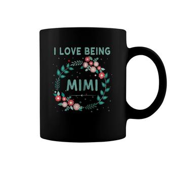 I Love Being A Mimi Grandmother Grandma Nickname Zip Coffee Mug | Mazezy
