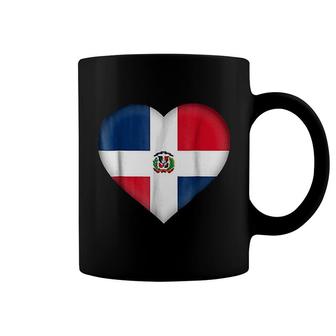 I Love Dominican Republic Dominican Flag Heart Coffee Mug | Mazezy