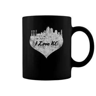 I Love Kansas City Vintage Kc Heart Appreciation Gift Coffee Mug | Mazezy