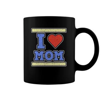 I Love Mom For Sons And Daughters Mother's Day Coffee Mug | Mazezy
