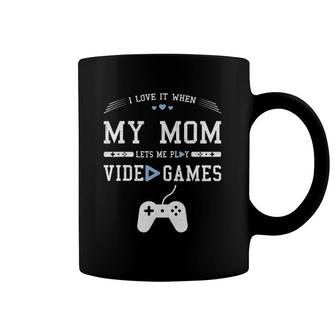 I Love Mom Video Gamer Teen Boy Game Lover Coffee Mug | Mazezy