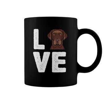 I Love My Chocolate Lab Chocolate Labrador Coffee Mug | Mazezy